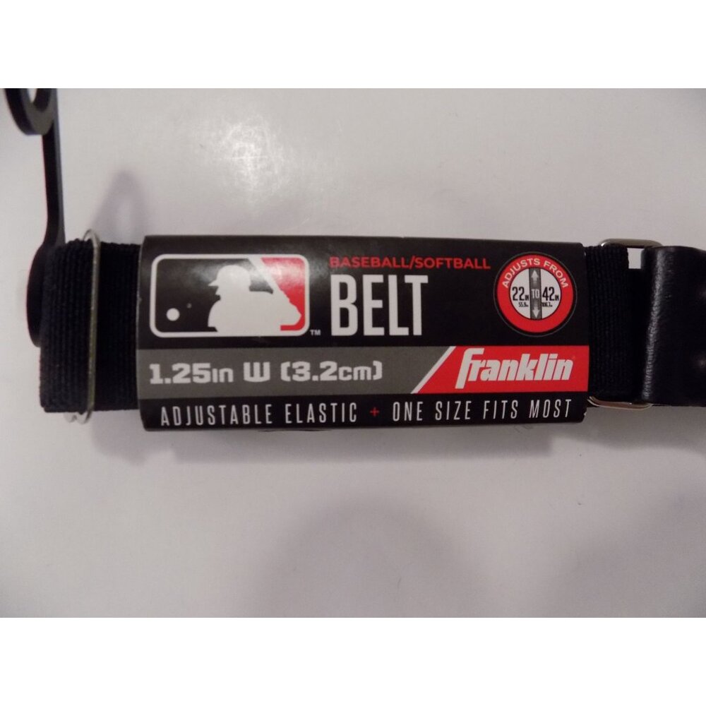 Franklin Sports Baseball Belt - MLB Belt, Black - Picture 4 of 4